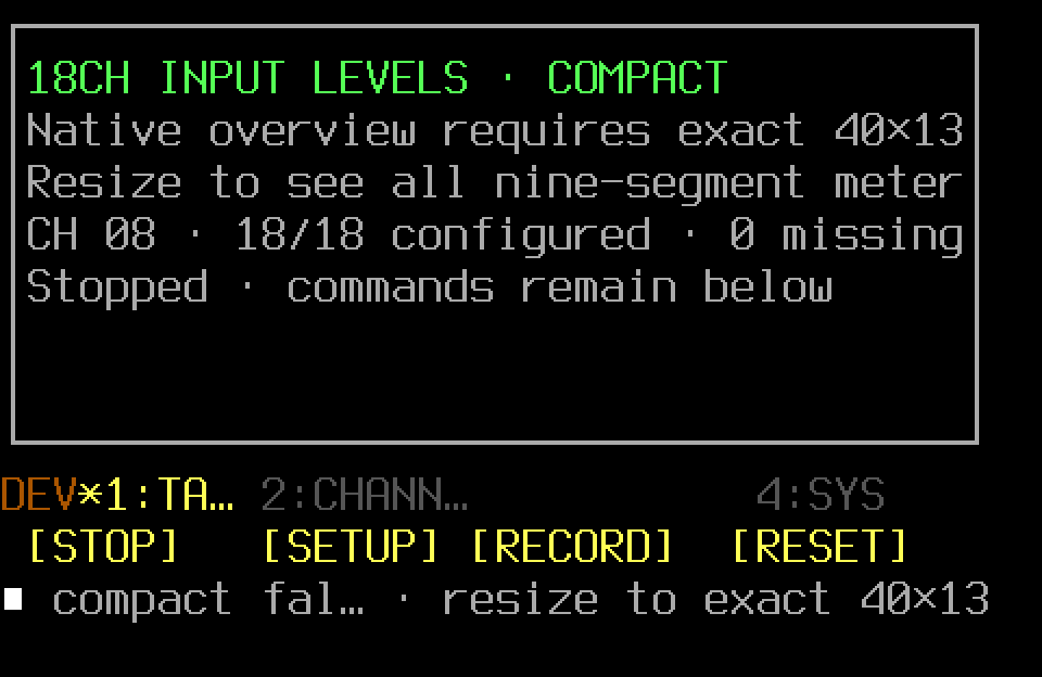 Compact fallback