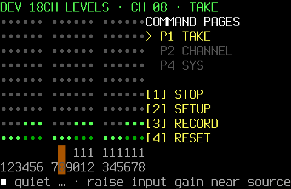 Quiet but active input