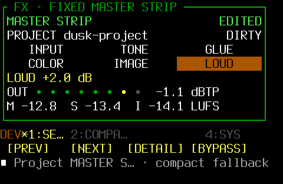 Compact MASTER STRIP fallback