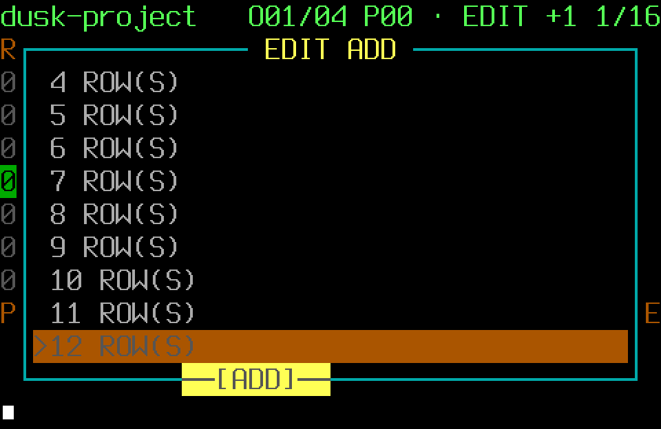 Edit ADD overlay
